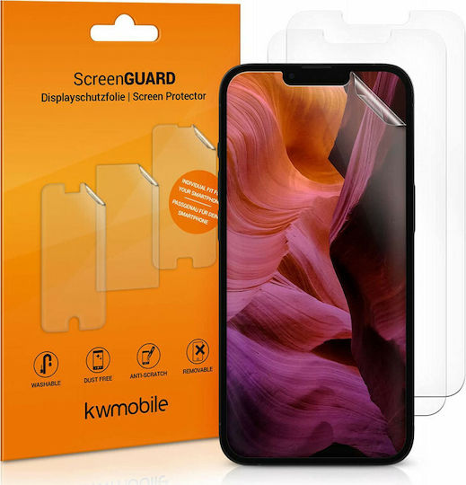 KWmobile Displayschutzfolie 3 Stück (iPhone 17e / 16e / 14 / 13 / 13 Pro)