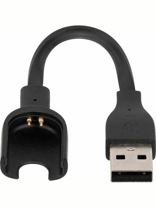 Akyga AK-SW-12 Charging Cable Ladegerät für Mi Band 3/Mi Smart Band 4 Schwarzς