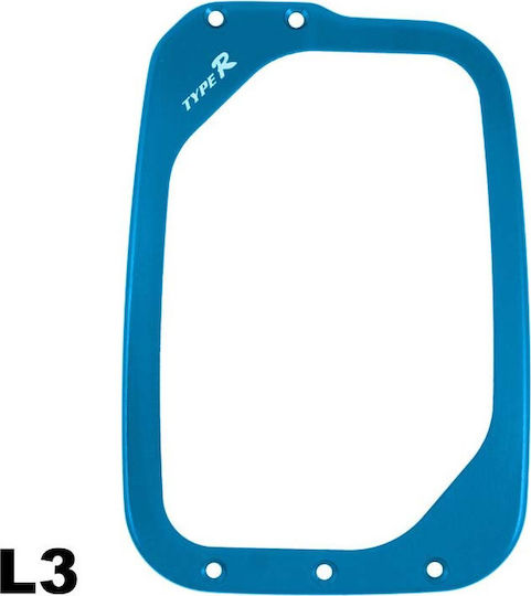 Autoline L3 Schaltknaufrahmen Schaltknauf-Basis dekorativer Rahmen in Blau Farbe