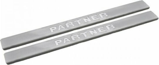 S-dizayn Car Interior Decorative Door Sills Peugeot Partner 2pcs