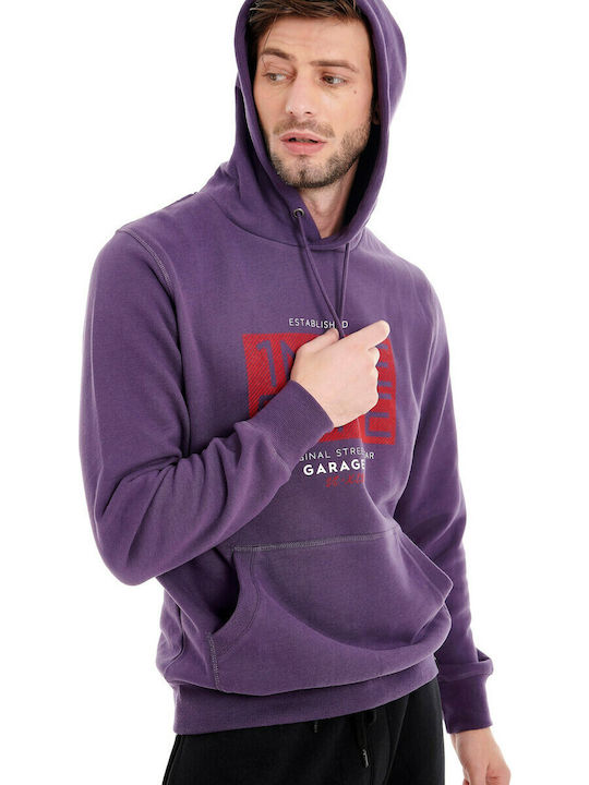 GAM004-20606 Sweatshirt mit Kapuze Violet