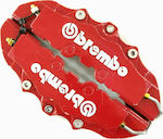 Brake Calipers 2pcs Plastic Brake Pads Covers Red 2pcs 20x7cm