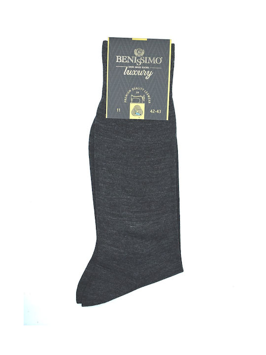 Men's woolen sock BENISSIMO anthracite