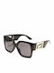 Olympus Sunglasses Maiandros Γυναικεία Γυαλιά Ηλίου με Κοκκάλινο Σκελετό Black 02-061