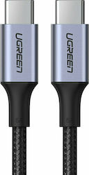 Ugreen Braided USB 2.0 Cable USB-C male - USB-C male Γκρι 3m (90120)