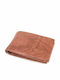 GA Leather Men's Wallet Classic Tabac Brown