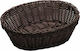 GTSA Ψωμιέρα Σερβιρίσματος 12τμχ 76-2032 Οβάλ Rattan 27x20x8cm