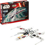 Revell Star Wars - Model Set: X-Wing Fighter Modeling Figure Airplane 21 Pieces in Scale 1:112 with Glue and Paints 03601