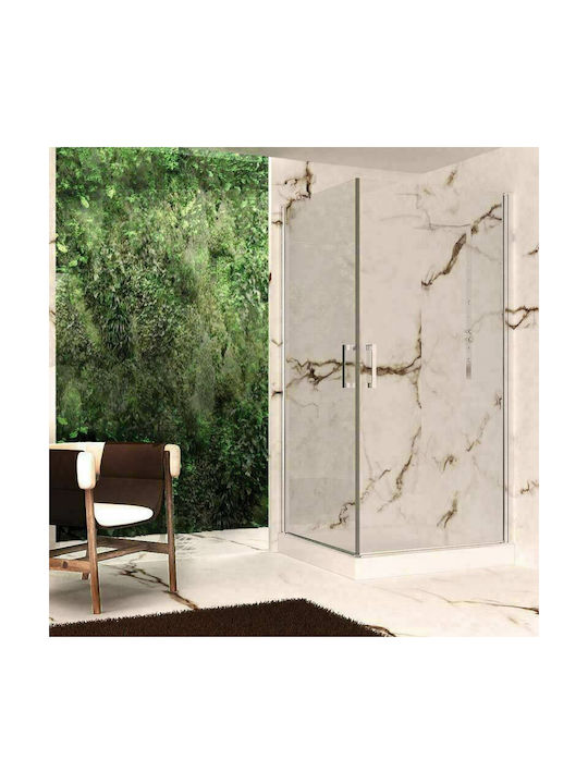 Orabella Door Cabin for Shower with Hinged Door 70x90x190cm Clear Glass