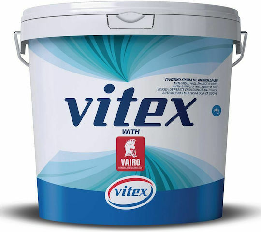 Vitex with Vairo Πλαστικό Χρώμα για Εσωτερική Χρήση 10lt
