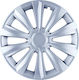 Jestic Car Hubcap Set Delta 16" 4pcs Silver