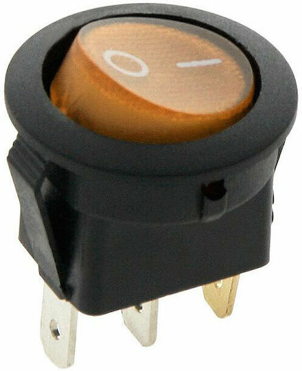 On-Off switch Rocker with Lighting Orange 1pcs