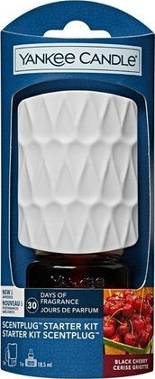 Yankee Candle Set Refill Liquids for Diffuser ScentPlug Starter Kit with Fragrance Black Cherry