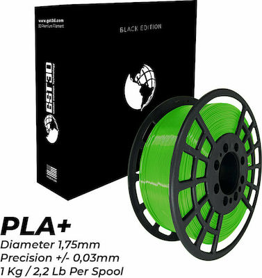 GST3D PLA+ Filament pentru imprimante 3D 1.75mm Fluorescent Green 1kg
