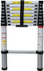 Factory Telescopic Ladder Aluminum 15 of Steps with Maximum Height 4.7m