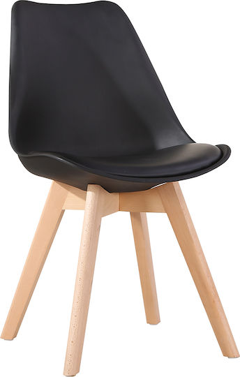 Scaun Bucătărie Grough 49x56x83buc Negru