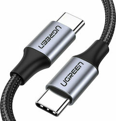 Ugreen US261 Braided USB 2.0 Cable USB-C male - USB-C male 60W Black 2m (50152)