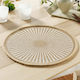 Soleimio Placemat Round Wicker Beige 38cm 1pcs