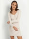 Toi&Moi Mini Dress Knitted Ivory