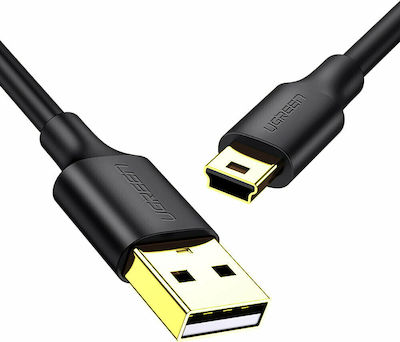 Ugreen USB 2.0 Cablu USB-A de sex masculin - mini USB-B de sex masculin Negru 0.5m 10354