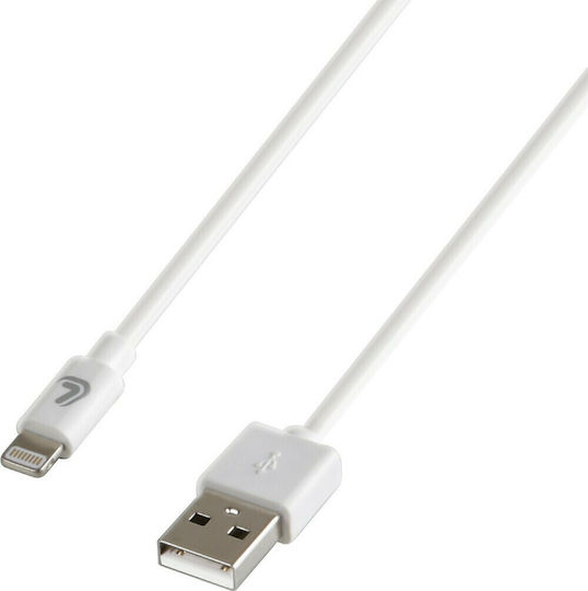 Lampa Essentials Line USB-A to Lightning Cable Λευκό 1m L3880.7