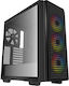 Deepcool CG540 Gaming Midi Tower Computer Case with Window Panel and RGB Lighting Black