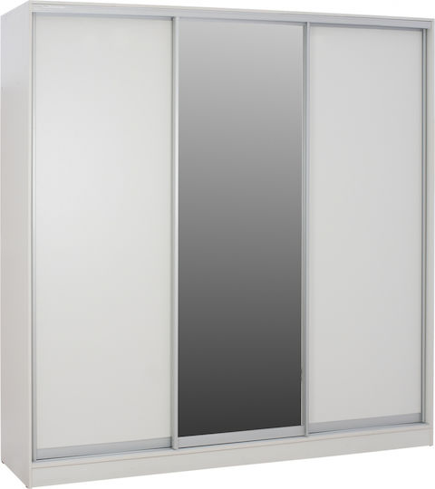 ADLER Τρίφυλλη Ντουλάπα Συρόμενη με Καθρέπτη 183x60x220cm ADLER Τρίφυλλη Ντουλάπα Συρόμενη με Καθρέπτη 183x60x220cm