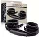 IntoYou Black Shadow Cuffs With Handle Handschellen Veganes Leder in Schwarz Farbe
