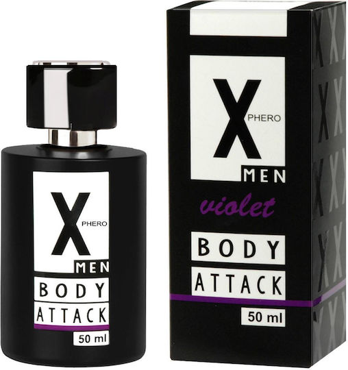 Aurora X Phero Men Violet Body Attack Perfume with Pheromones in Spray 50ml