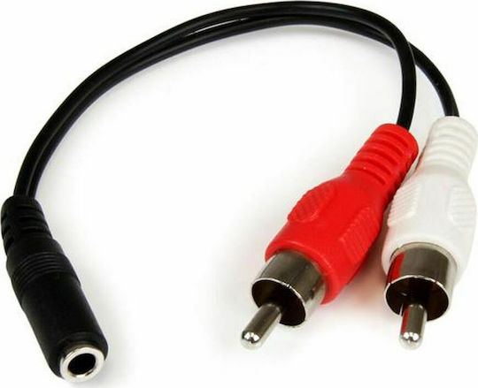 StarTech Μετατροπέας RCA 2x male σε 3.5mm female 1τμχ MUFMRCA