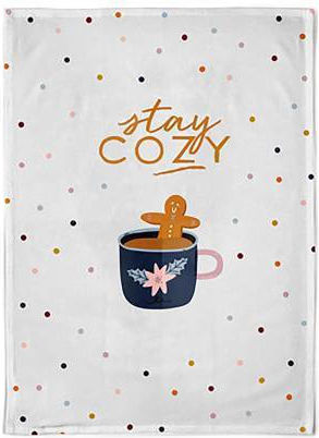 Chic Mic Christmas Towel Fabric White L70xW50cm.