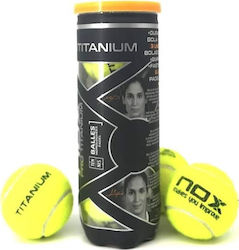 Nox Pro Titanium Μπαλάκια Padel 3τμχ