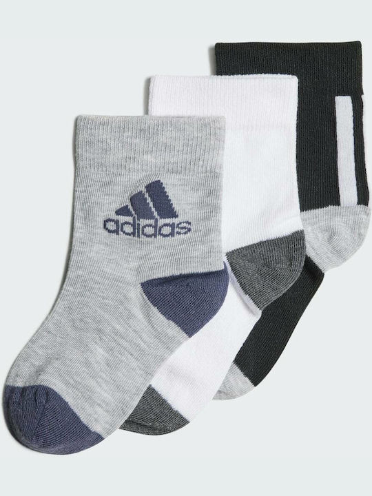 Adidas Αθλητικές Παιδικές Κάλτσες Μακριές για Αγόρι Πολύχρωμες 3 Ζευγάρια