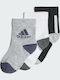 adidas Αθλητικές Παιδικές Κάλτσες Μακριές Performance Πολύχρωμες 3 Ζευγάρια
