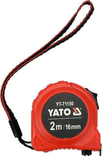 Yato Μετροταινία με Αυτόματη Επαναφορά 16mm x 2m