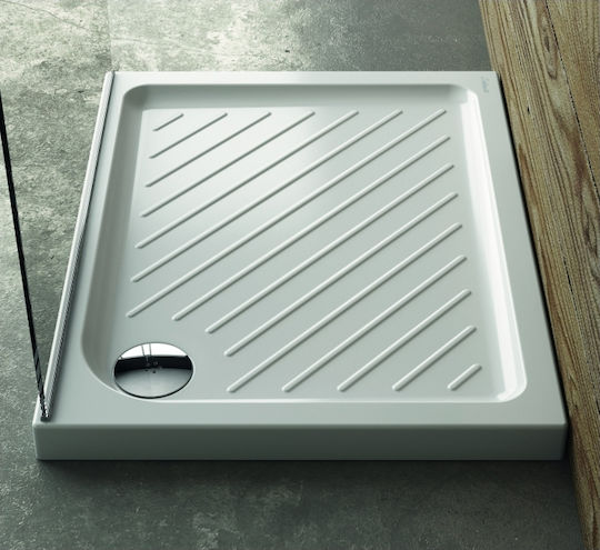 Ideal Standard Gemma 2 Ορθογώνια Πορσελάνινη Ντουζιέρα 120x70cm Λευκή