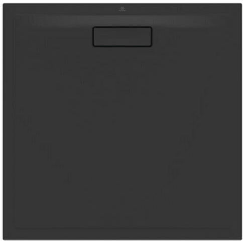 Ideal Standard Ultra Flat New Τετράγωνη Ακρυλική Ντουζιέρα 90x90cm Silk Black