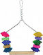 Tatrapet Wooden Bird Cage Game Swing 28cm