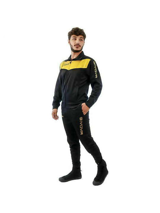 Givova Set Sweatpants with Rubber Black / Gold