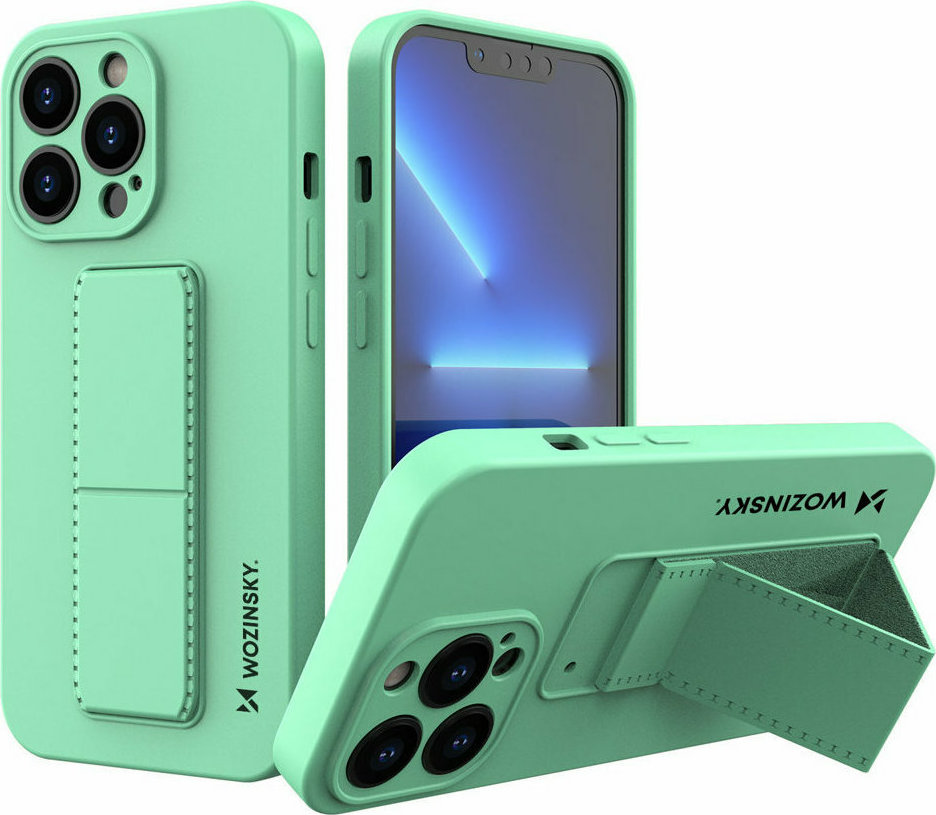 Wozinsky Kickstand Flexible Back Cover Σιλικόνης Mint (iPhone 13 Pro) | Skroutz.gr