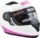 STR J1-Joy White/Pink Motorradhelm Volles Gesicht 693-30-2610000