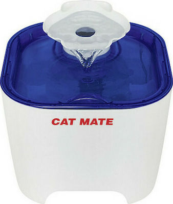 Petmate Mussel Automatic Cat Waterer Fountain Blue 19x19x14.5cm
