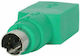 StarTech Μετατροπέας PS/2 male σε USB-A female Πράσινο 1τμχ GC46FM
