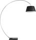 VK Lighting Stehleuchte H205xB50cm. mit Fassung für Lampe E27 Schwarz