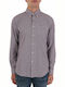 Padshaw Long-sleeved Cotton Shirt Checked Burgundy
