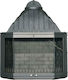 CHytiria Misailidi T-80 Prisma Kamin Innenbereich Offen Gusseisen Gray 89x48x105cm