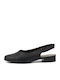 Juliet Pull Δερμάτινες Γυναικείες Μπαλαρίνες Slingback σε Μαύρο Χρώμα