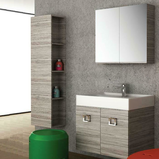Orabella Touch 61 2 Doors Πάγκος με Νιπτήρα Μελαμίνη Μ61xΒ46xΥ50cm 326
