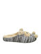 Damen Hausschuhe mit Tiermotiven Beige