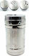 Homestyle Inox Tabletop Spice Jar Silver